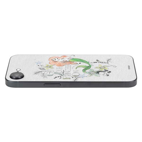 Disney The Little Mermaid Ariel and Flounder Art iPhone 16e Skin